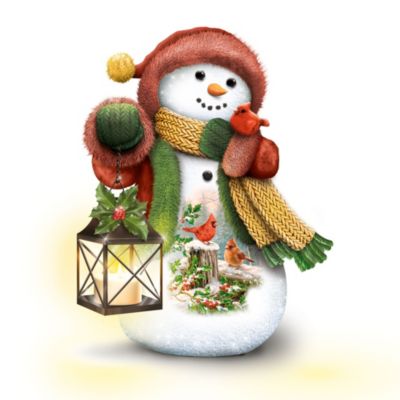 Schneefreunde – Schneemann-Skulptur