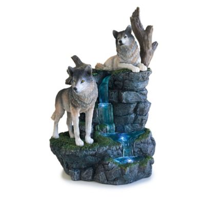 Kühle Rast — Beleuchtete Tischdekoration