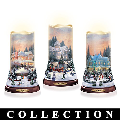 Flot de Lumière Hivernale  – Collection de bougies LED 