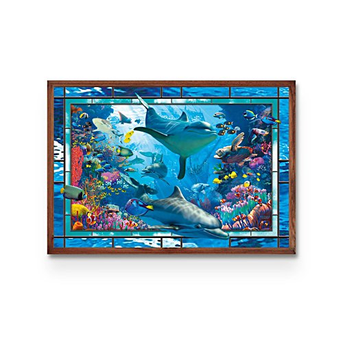 Regenbogen-Riff – Delfin-Wandbild