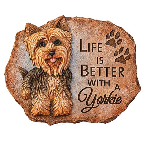 Das Leben ist schön mit meinem Yorkie – Wandtafel