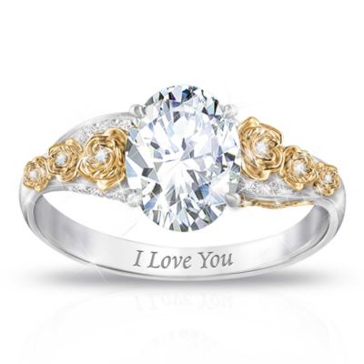 Goldene Rosen der Liebe – Topas-Ring