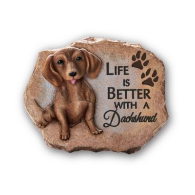 La vie est belle avec un teckel – Tableau mural 