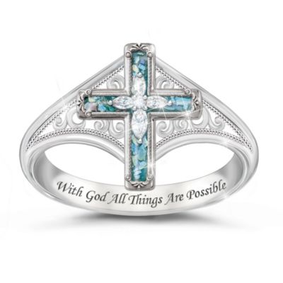 Bague précieuse provenant de Terre Sainte