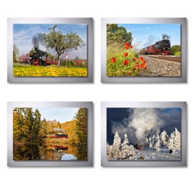 Mit Volldampf durch die Jahreszeiten – Wandbild-Kollektion
