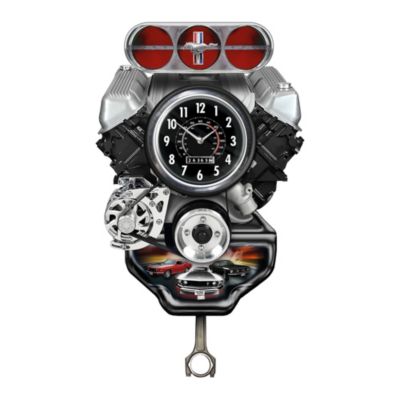 König der Straße – Ford Mustang-Wanduhr
