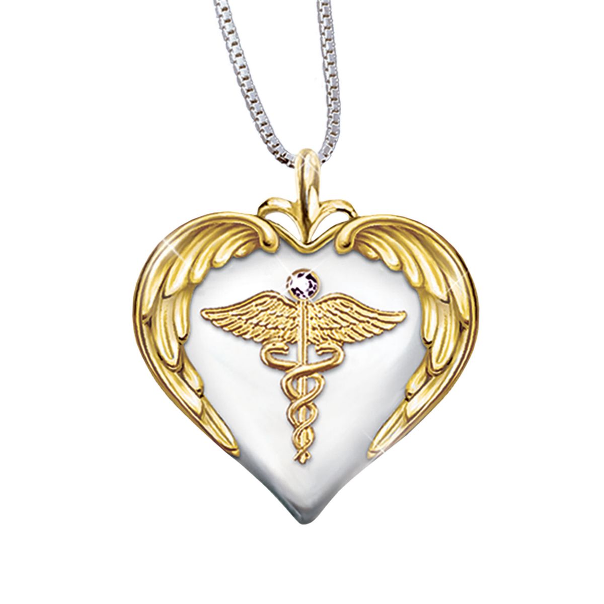 'Nurse's Serenity Prayer' Diamond Pendant