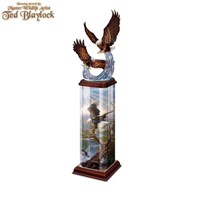 'Splendour In The Sky' Eagle Lit Sculpture