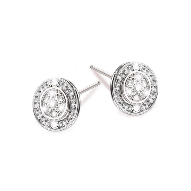 'Hidden Message Of Love' Diamond Earrings