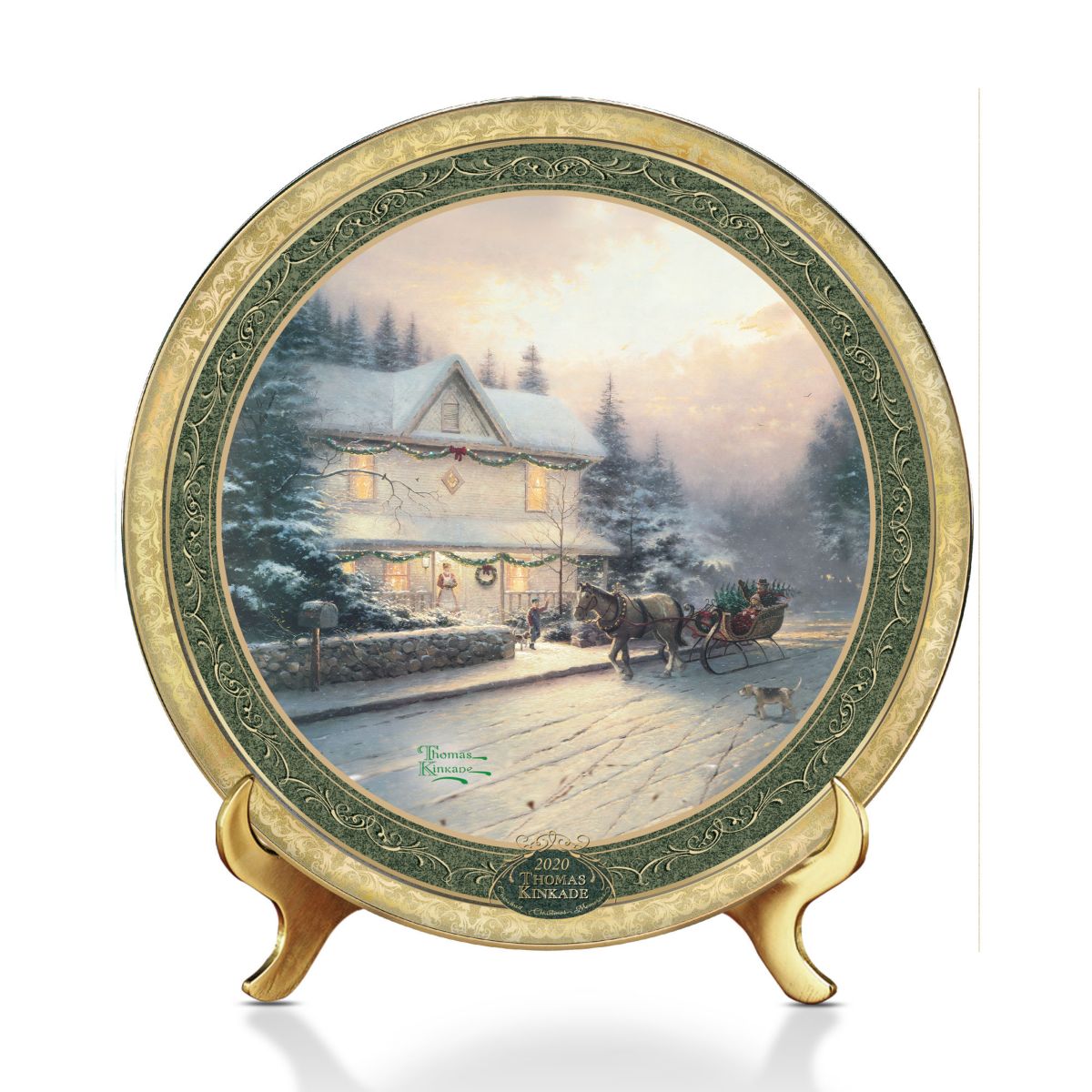 Thomas Kinkade’s ‘Cherished Christmas Memories’ Annual Plate