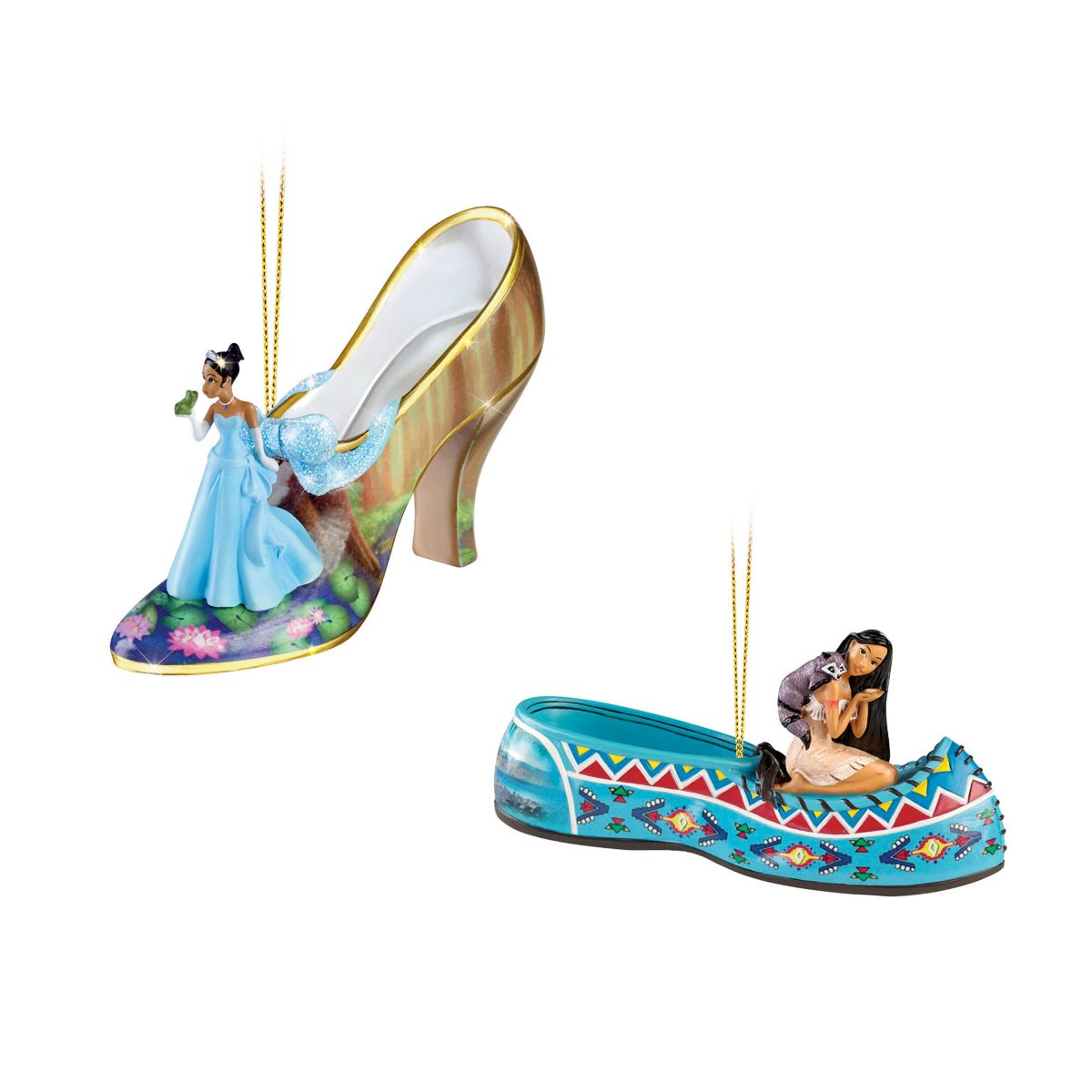Disney 'Once Upon A Slipper' Christmas Ornament Set5