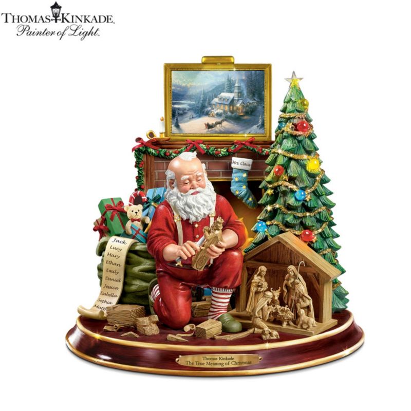 Thomas Kinkade 2022 Christmas Ornaments Thomas Kinkade Santa Figurines For Sale Off 75%