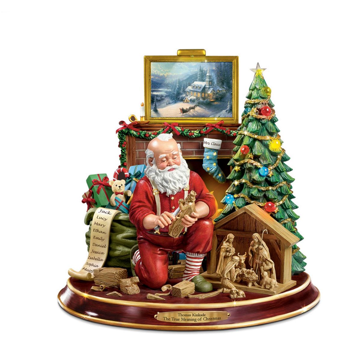 Thomas Kinkade 'The True Meaning Of Christmas' Figurine