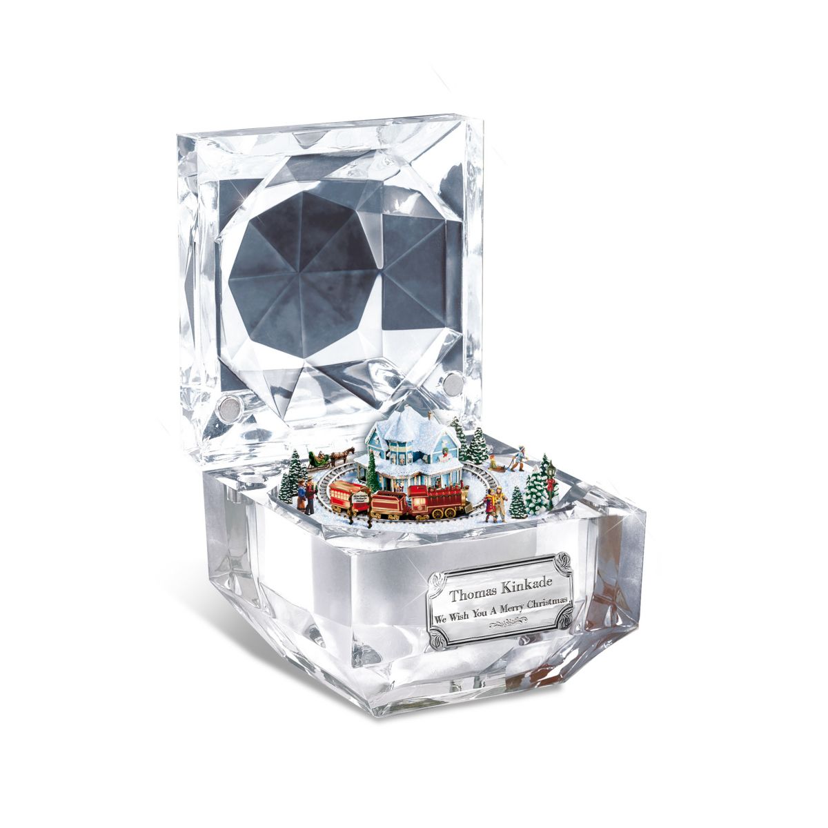 Thomas Kinkade 'We Wish You A Merry Christmas' Music Box