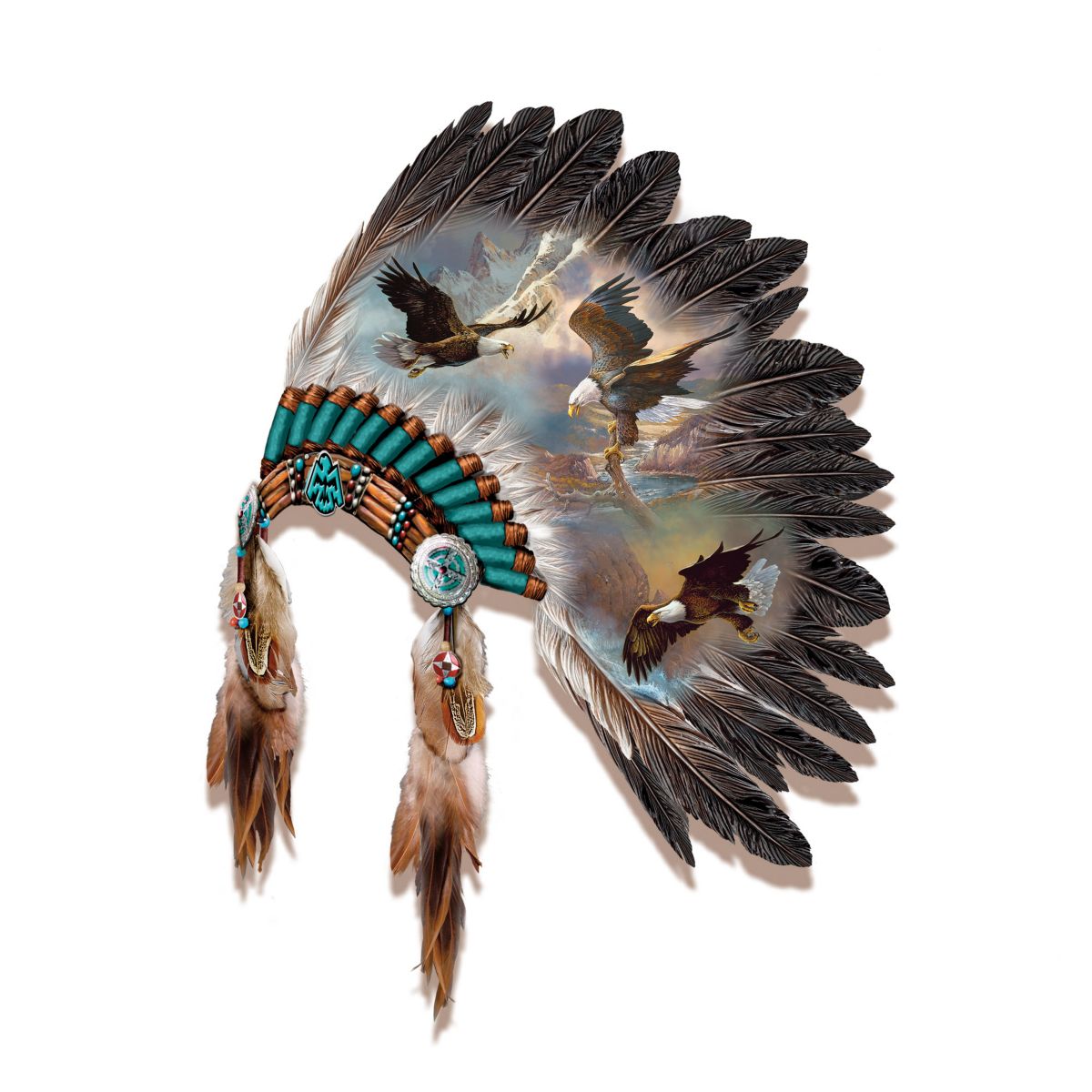 'Soaring Spirits' Eagle Headdress Wall Décor