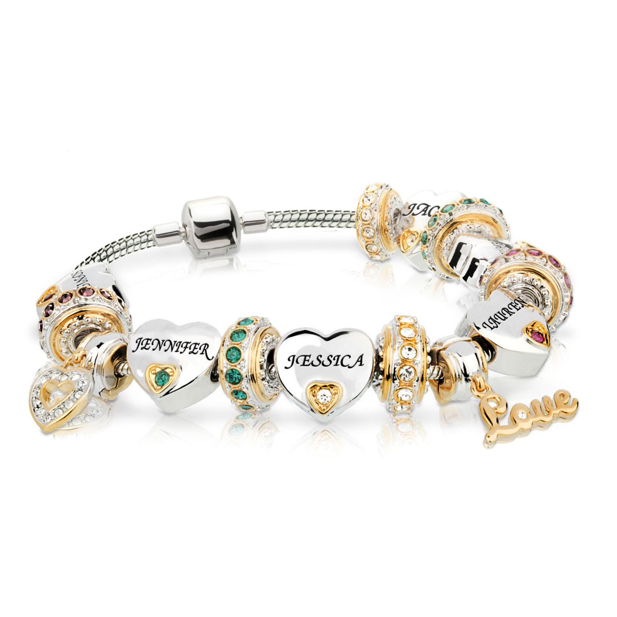 'Forever In A Mothers Heart' Personalised Bracelet