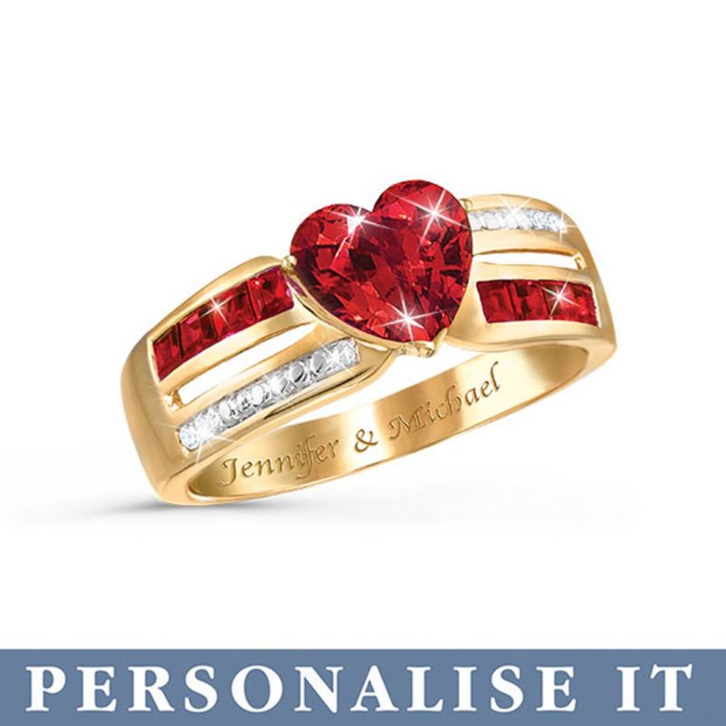 Herz der Liebe – Personalisierbarer Ring