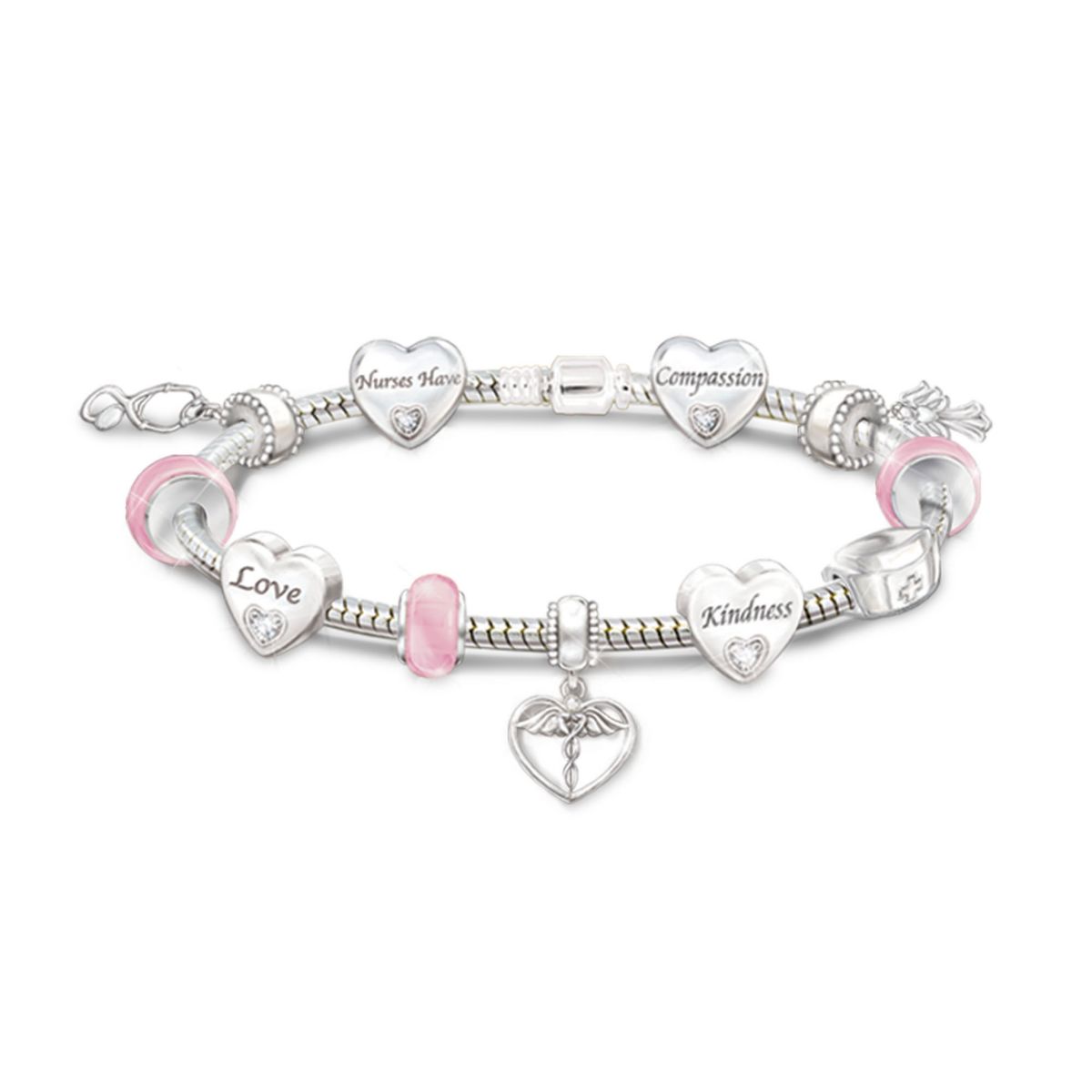 'A Nurse's Heart' Ladies' Crystal Bracelet