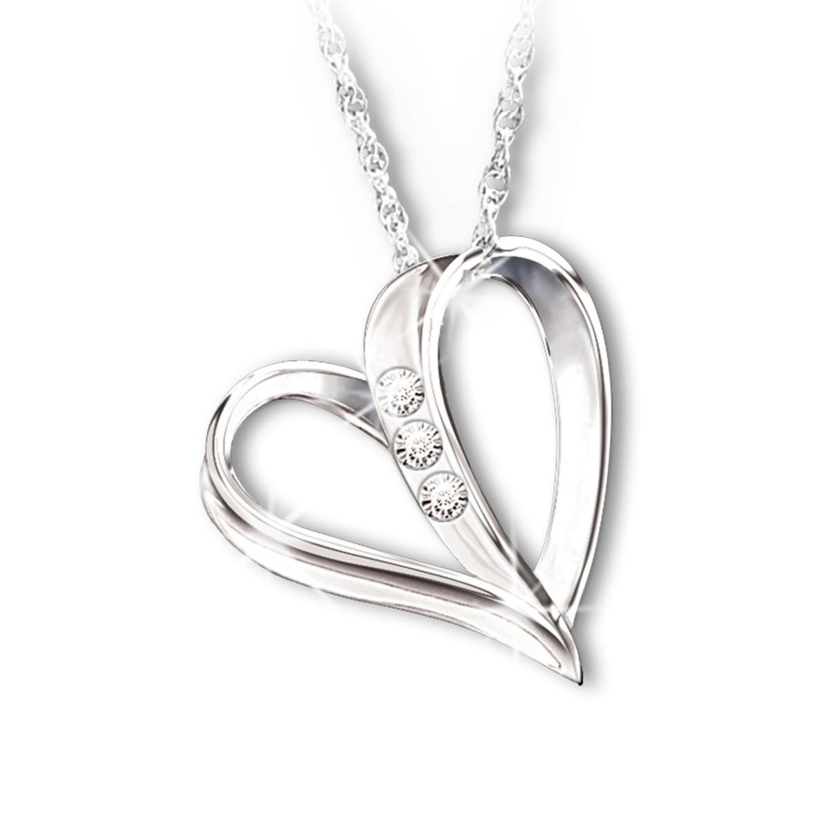 'My Daughter, My Heart, My Love' Diamond Pendant