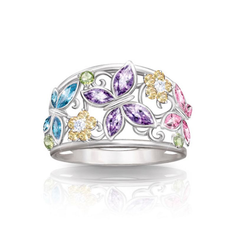 'Spring Radiance' Butterfly Ring