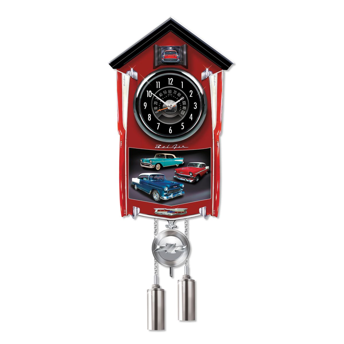 Chevy Bel Air Illuminated & Revving Wall Clock