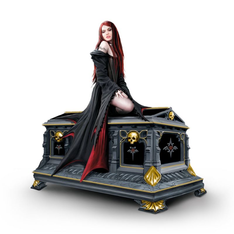 'Love Without End' Gothic Vampire Crypt Music Box