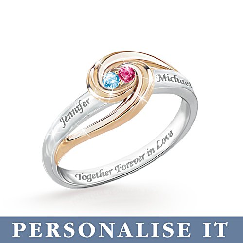 'Together Forever In Love' Personalised Ring