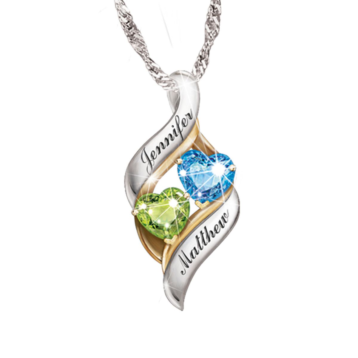 'Loving Embrace' Personalised Pendant