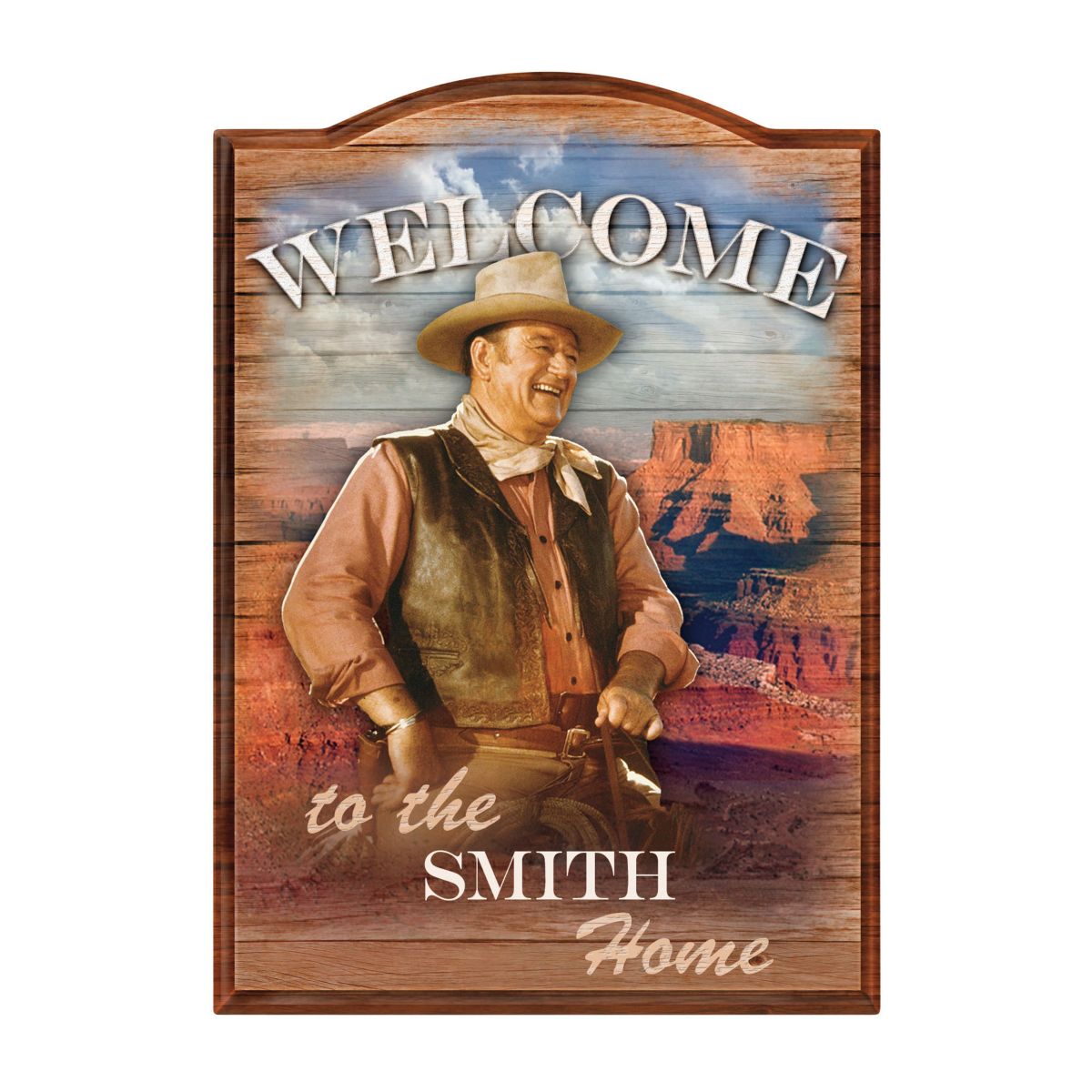 John Wayne Personalised Welcome Sign