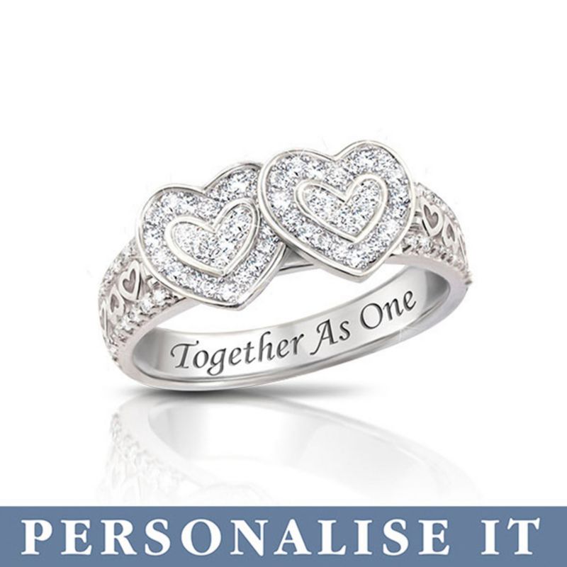 &#039;Together As One&#039; Personalised Ring