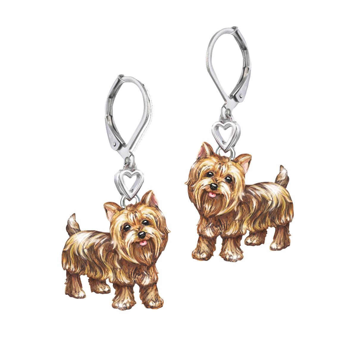 'Playful Pup' Yorkie Earrings