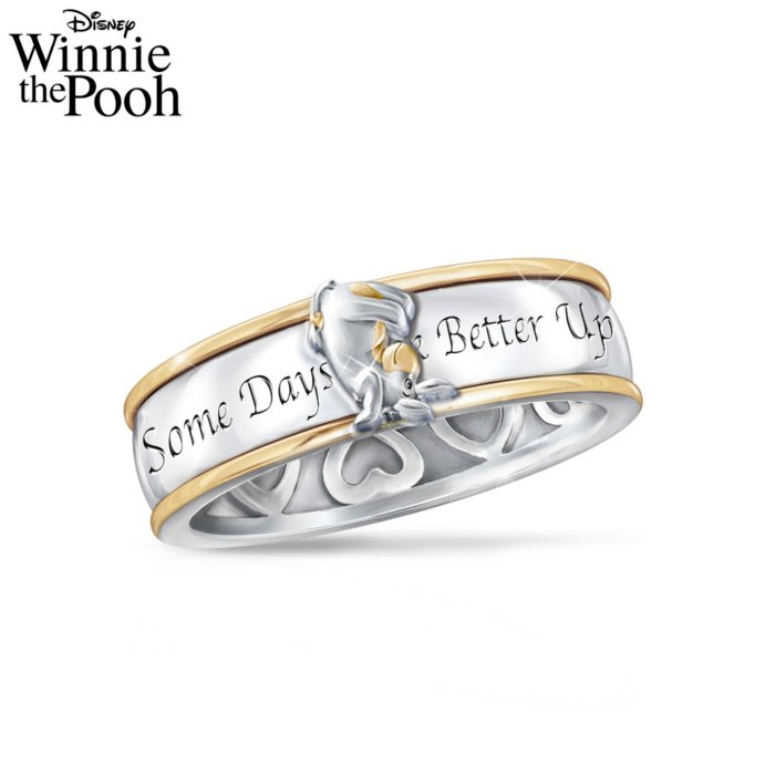 Disney Eeyore Some Days Look Better Upside Down Spin Ring