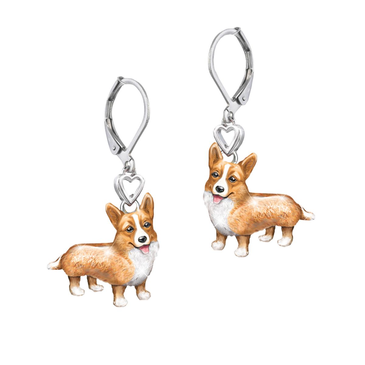 'Playful Pup' Corgi Earrings