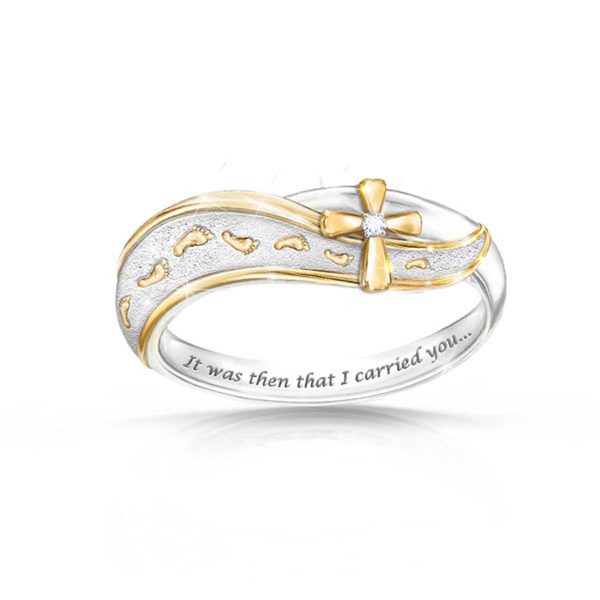 'Footprints In The Sand' Diamond Ladies' Ring