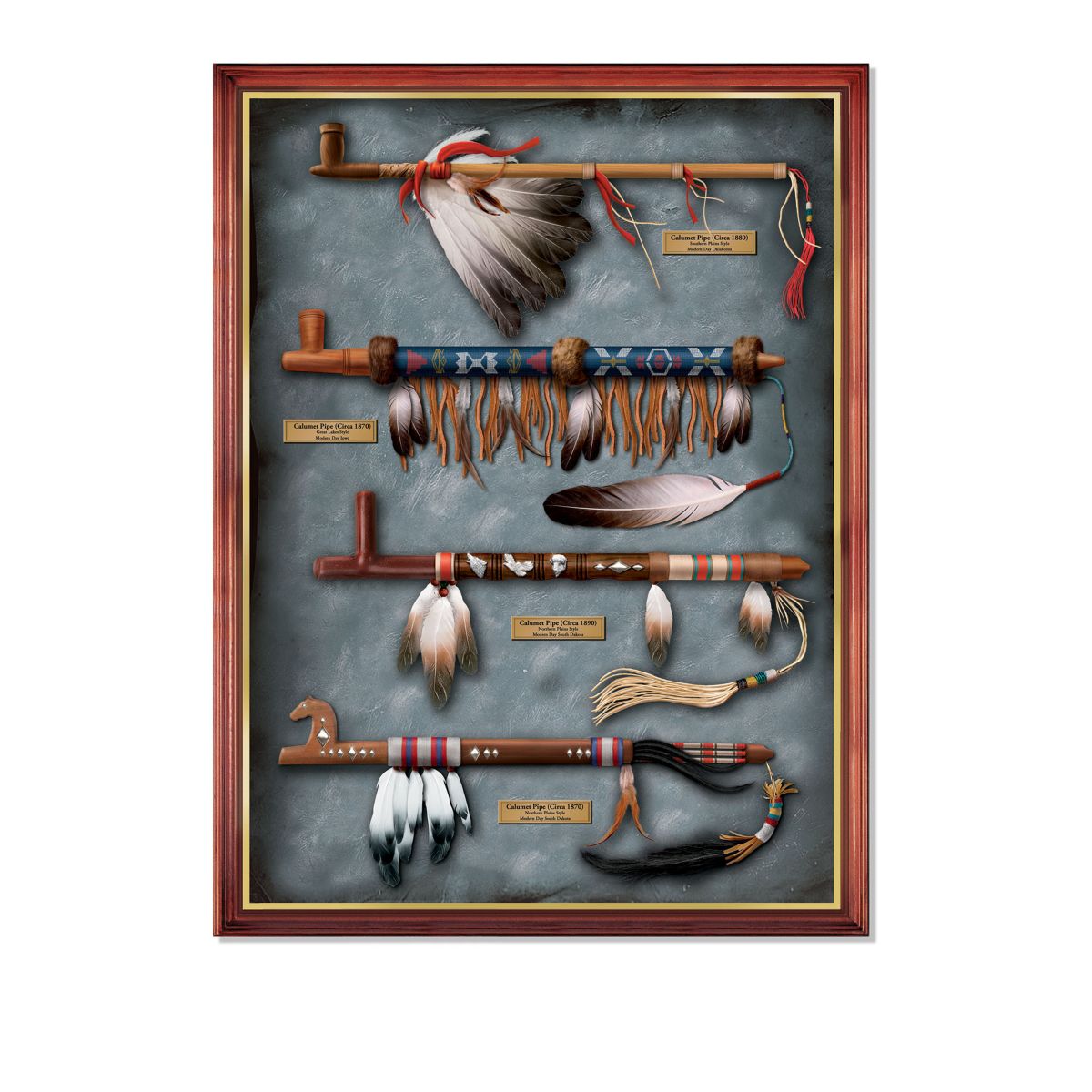 American Calumet Pipe Wall Décor Set