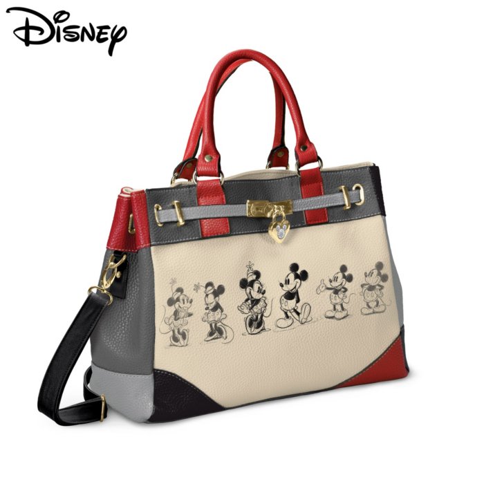 Disney Mickey Mouse Handtasche Tasche Braun Neu in Baden