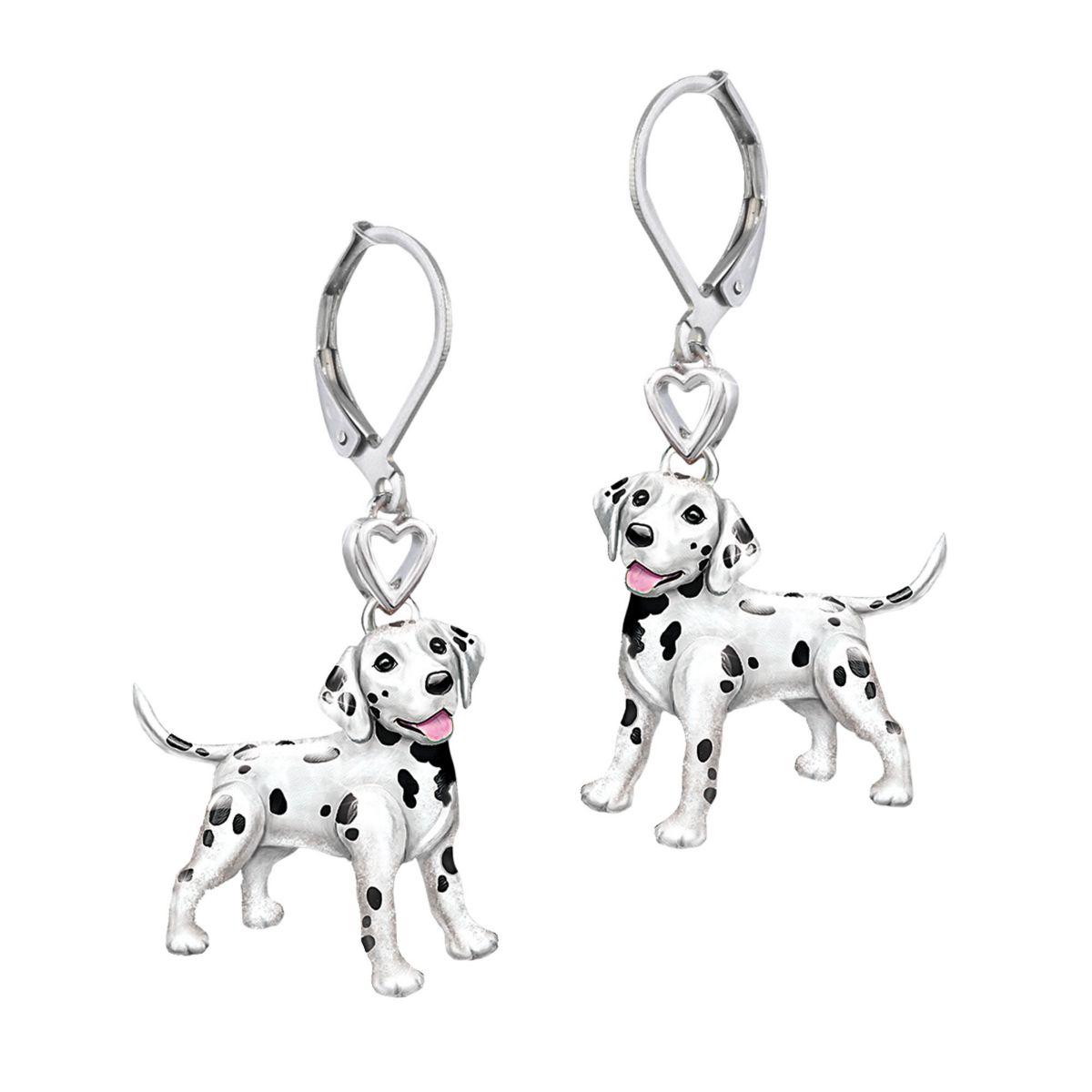 'Playful Pup' Dalmatian Earrings