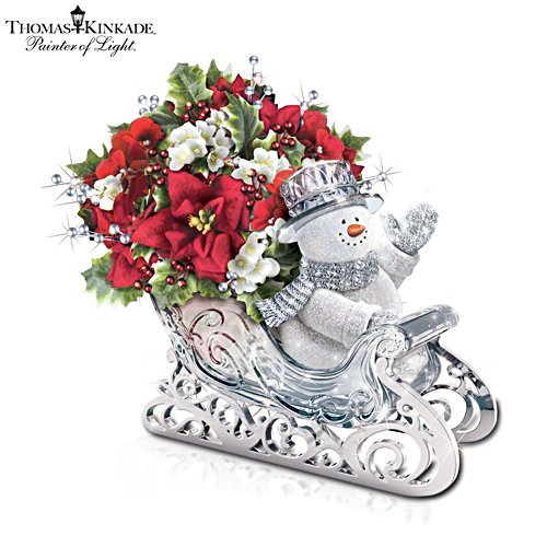 Thomas Kinkade 'Delivering Holiday Cheer' Table Centrepiece