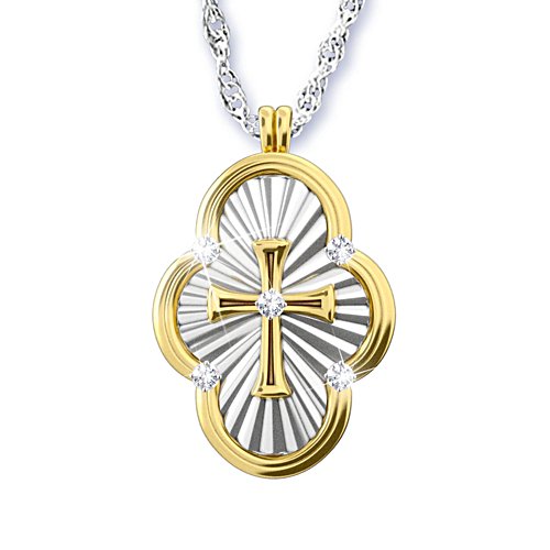 'A Saint's Love Of Faith' Diamond Cross Pendant