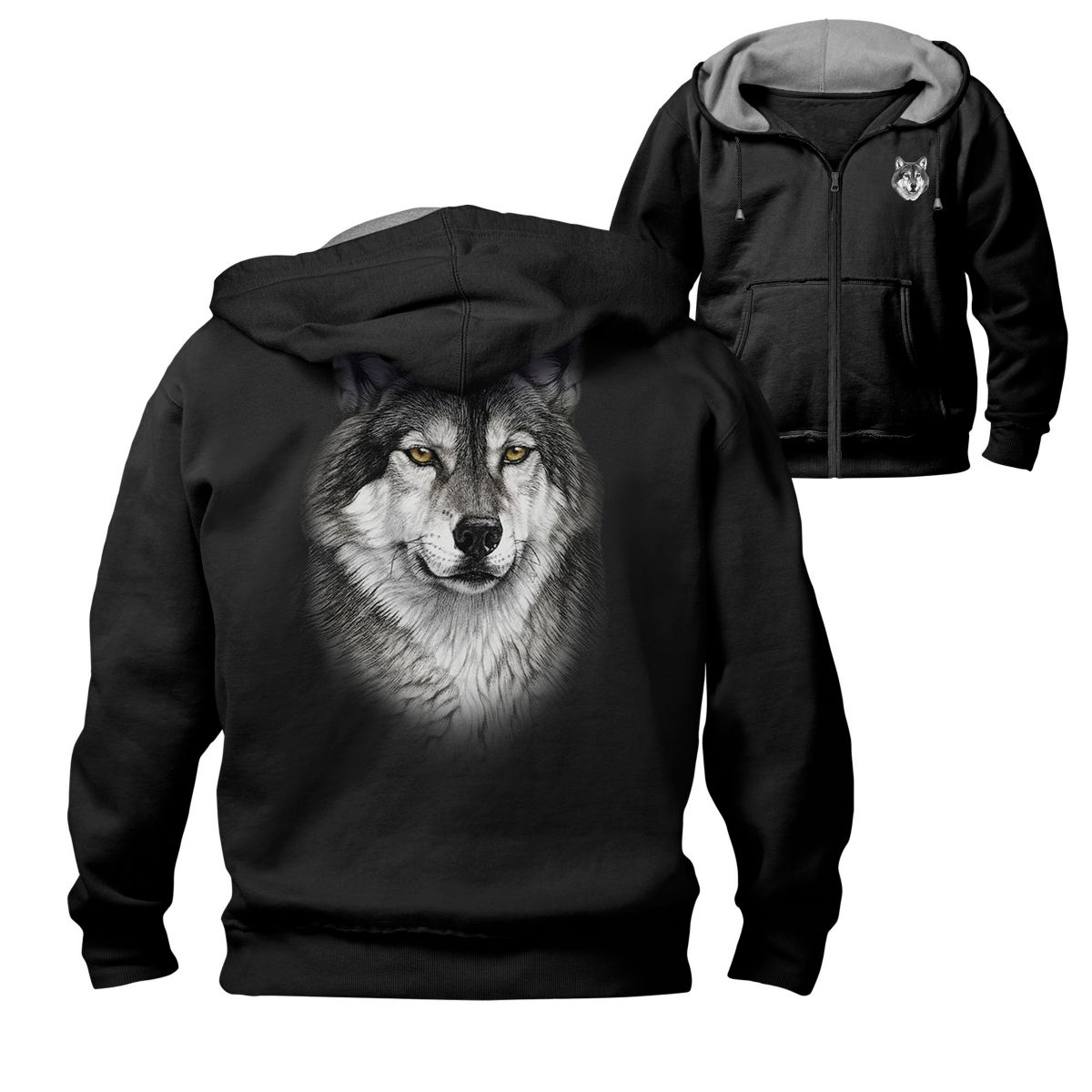 'Lone Wolf' Men's Hoodie