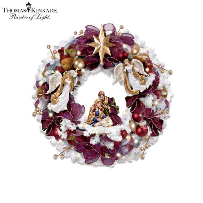 Thomas Kinkade 'Christmas Blessings' Wreath