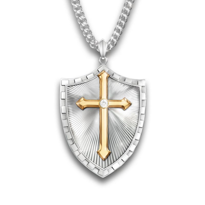 &#039;Strength In The Lord&#039; Diamond Pendant