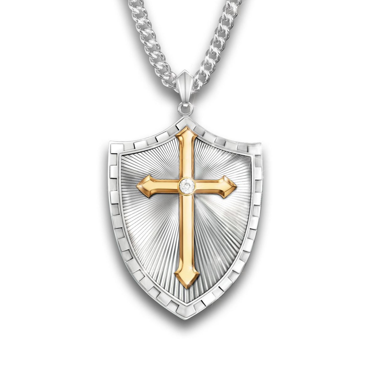 'Strength In The Lord' Diamond Men's Pendant