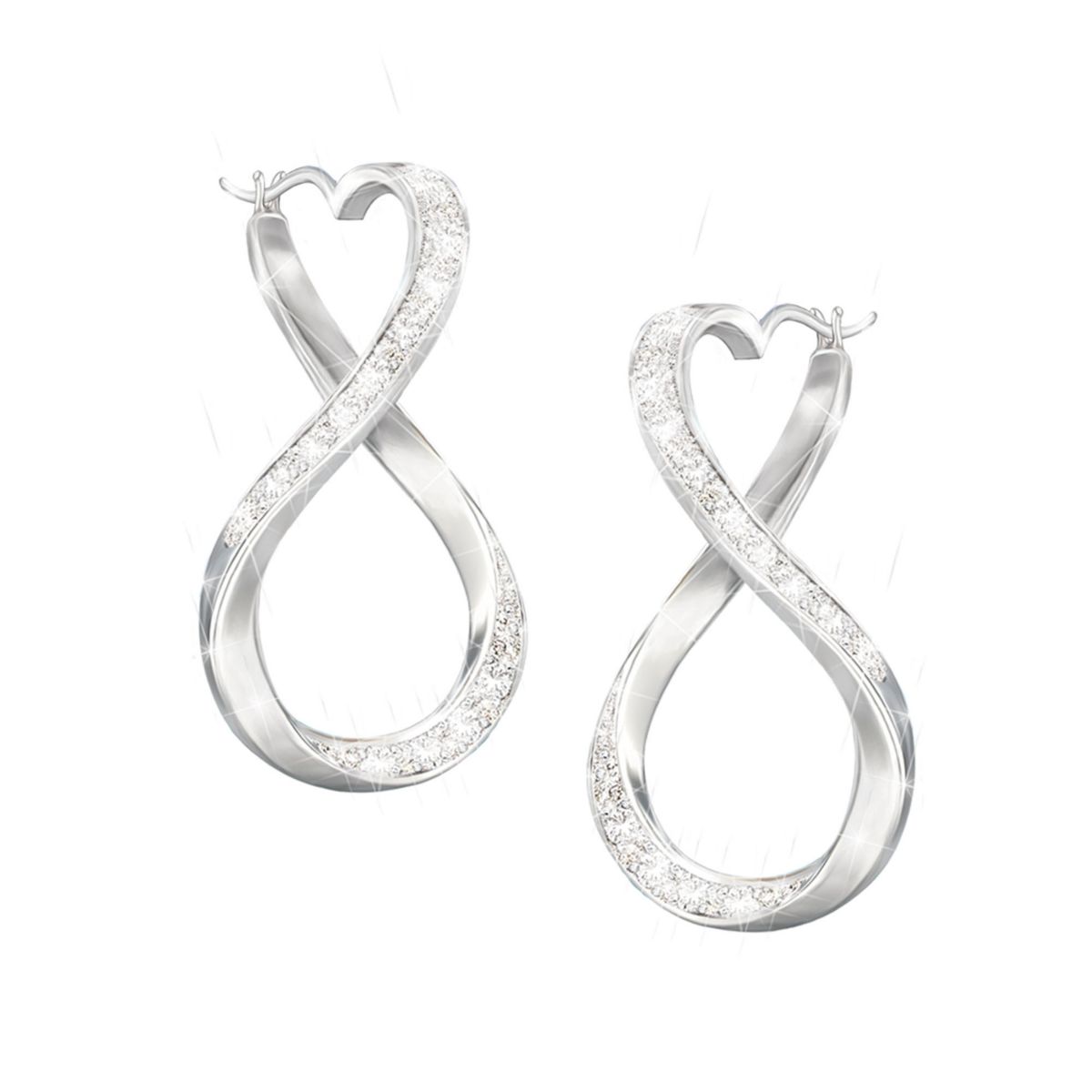 'Forever My Daughter' Engraved Diamond Earrings