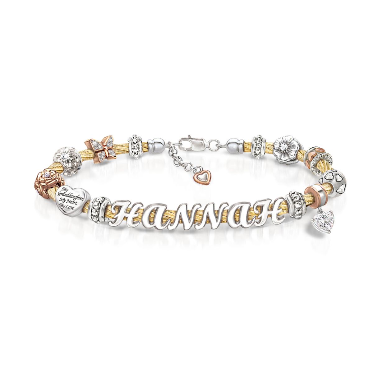 'My Granddaughter, My Love' Personalised Bracelet