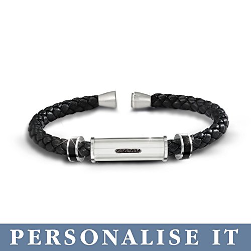‘Personal Statement’ Personalised Men's Bracelet