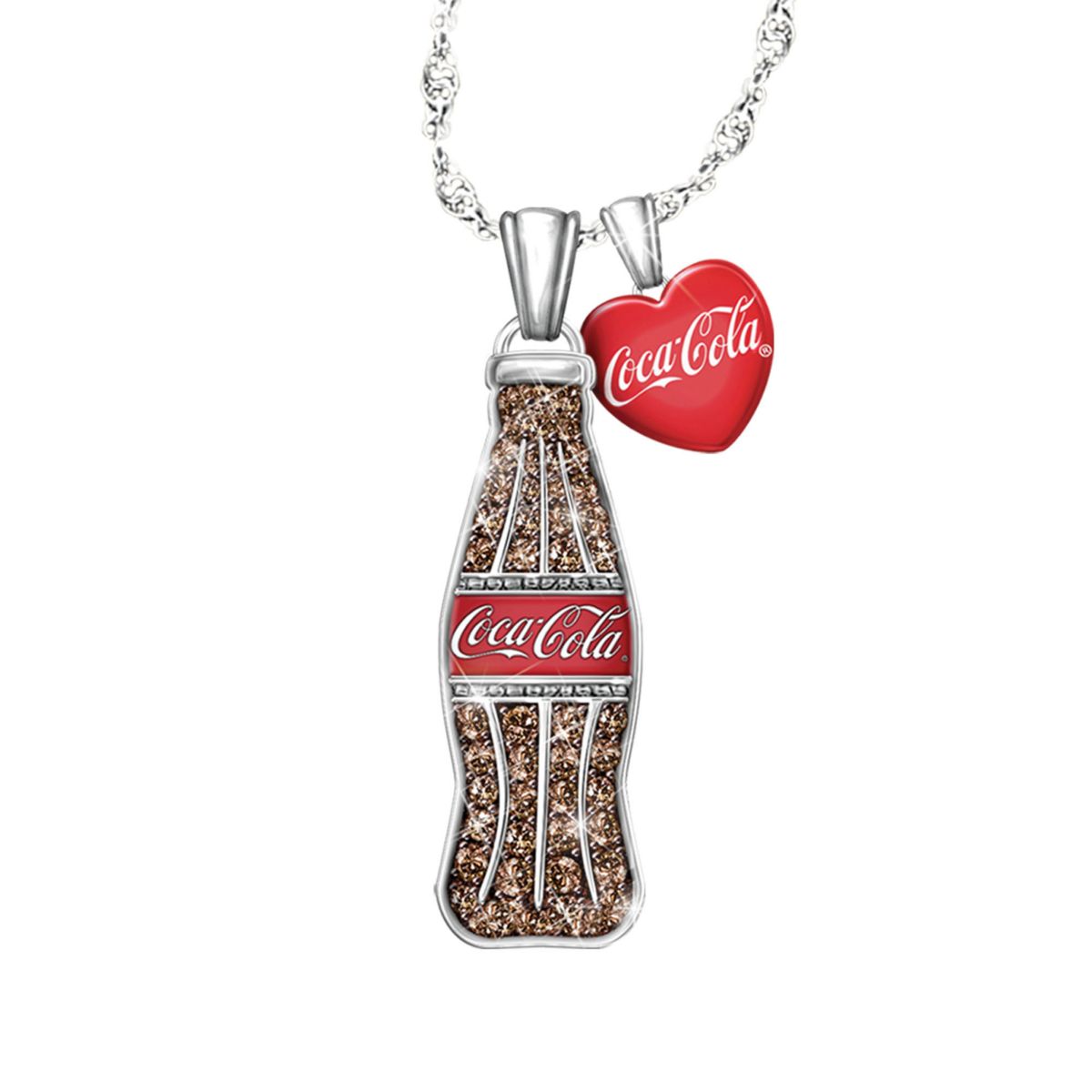 COCA-COLA Crystal Bottle Pendant