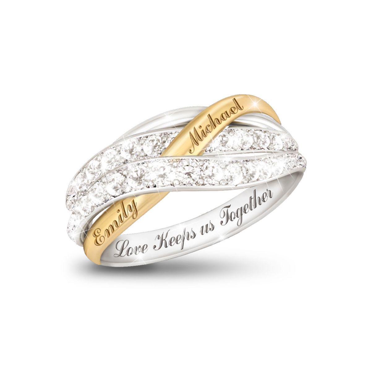 'Together In Love' Personalised Ring