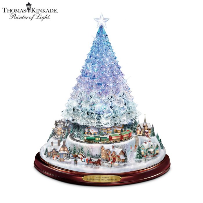 Songs Of The Season Bradford Exchange Thomas Kinkade Christmas Tabletop Tree 