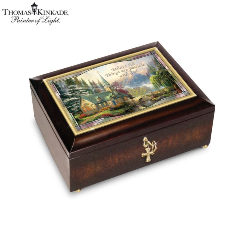 Thomas Kinkade &#039;Believe All Things Are Possible&#039; Music Box